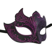 Purple Black Venetian Mask Masquerade Mardi Gras