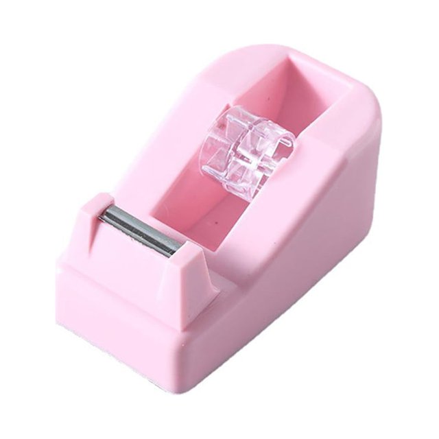 1 mini dispensador de cinta adhesiva de tamaño pequeño (rosa). TUNC Sencillez