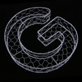 thumbnail image 4 of Romantic Iron Alphabet R Frame Wire Wreath Succulent Pot Wedding Decor, 4 of 6