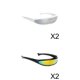 thumbnail image 1 of Gafas de sol de disfraz unisex Hugo 4 piezas, 1 of 10