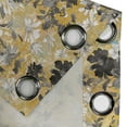 thumbnail image 4 of Ambesonne Floral Grommet Curtain, Summer Flowers Print Retro, 50"x108", Dark Yellow and Grey, 4 of 5