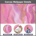 thumbnail image 5 of Peel and Stick Wallpaper Pink Purple Abstract Marble Art Gold Modern Art Wall Mural Decor Self Adhesive and Removable 69in x 98in, 5 of 8