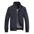 thumbnail image 1 of Hombre Casual Chamarra Ligera Bomber Varsity Rompevientos, 1 of 5