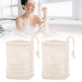 thumbnail image 4 of Exfoliating Soap Drawstring Pouch, Mesh Soap Bag, Natural Linen Soap Saver Bag, Exfoliating Soap Bag, Soap Bag for Shower, Soap Foaming Mesh Bag, Portable Bath Soap Bag 10Pcs, 4 of 5