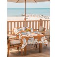 thumbnail image 2 of Outdoor Tablecloths with Umbrella Hole & Zipper, Tropical Leaves 60 x102 Inch Rectangle Tablecloths, Summer Plants Natural Rustic Orange Waterproof Table Cloth, Patio/Pool/Picnic Table Covers, 2 of 8