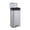 Stainless Steel Color, variant on Fingerprint-Resistant Fluted Rectangular Kitchen Trash Can, 13 Gallon Step Pedal Soft-Close Lid Removable Inner Bucket, Black/Silver, 5/12/20/30/50L