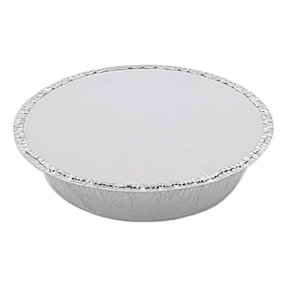 Thinsony 20pcs Aluminum Alloy Round Foil Flan Tray Dishes With Paper Lids Baking Aluminum Foil Tin Cups 23*5cm18*4.5cm