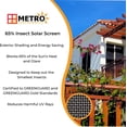 thumbnail image 4 of 65% Solar Insect Screen Mesh Kit - (36 in x 25 ft) - Solar Screen Roll for Window, Patio, & More, 4 of 10