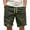 #01Army Green, variant on Mens Corduroy Shorts Casual Elastic Waistband Big and Tall Shorts Solid Color Lightweight Work Short with Pockets Purple 5XL