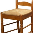 thumbnail image 6 of TMS 24" Indoor Ladder Back Counter Stool with Rush Seat, Set of 2, Oak, 6 of 7