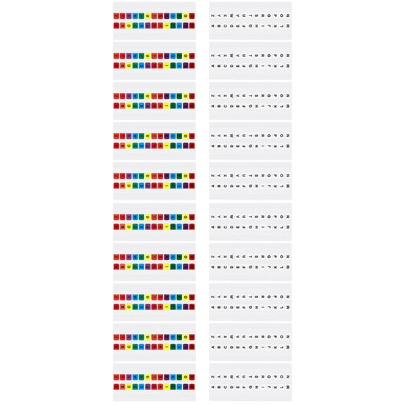 2 PCS Binder Alphabet Dividers Index Label Student
