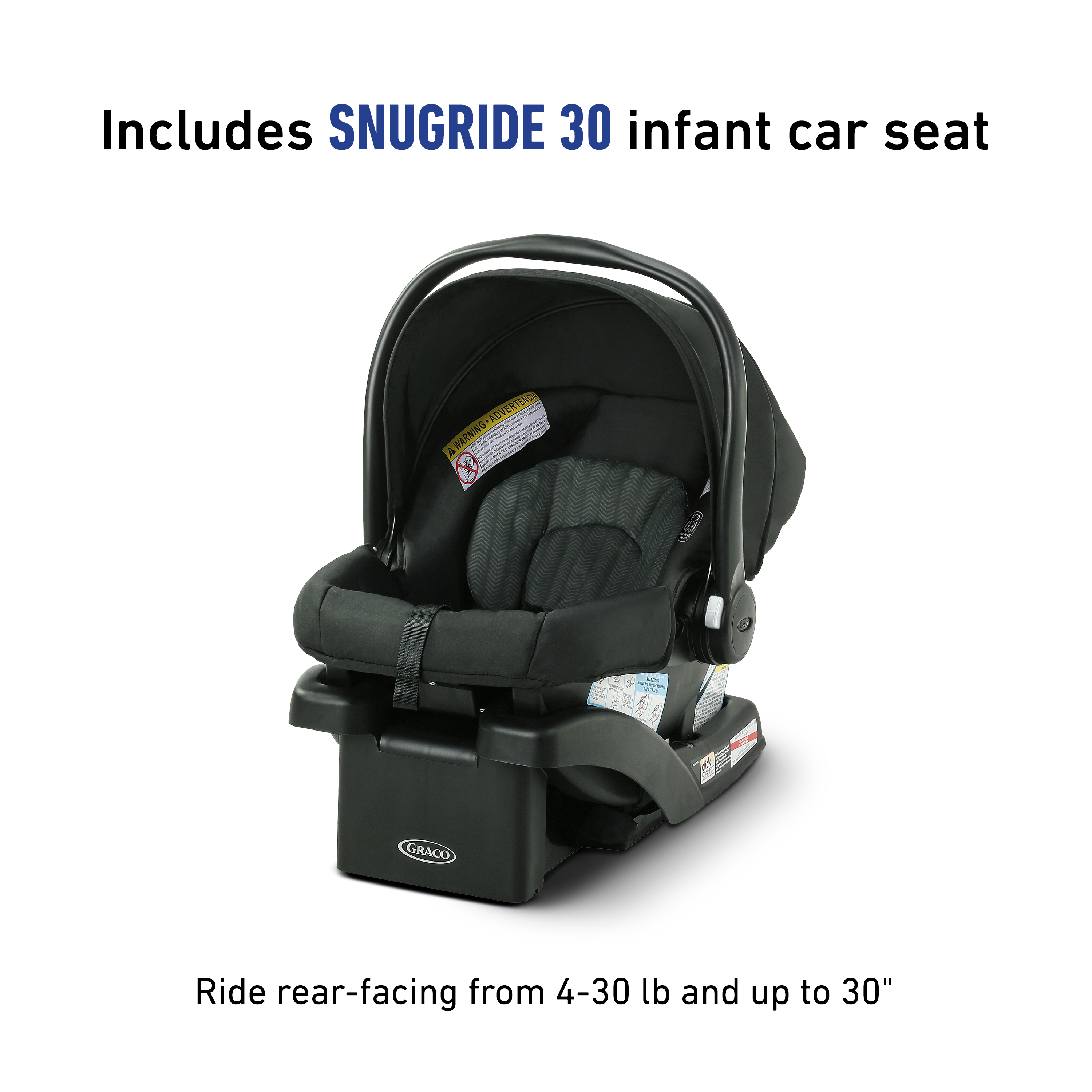 Graco LiteRider LX Travel System, with SnugRide 30 Infant Car Seat, Jaxon - image 5 of 7