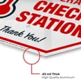 thumbnail image 6 of Stop Temperature Check Station Sign, Social Distancing Sign,, 6 of 8