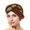 Coffee, variant on Chemo Cancer Head Hat Cap Ethnic Pre-Tied Twisted Braid Hair Cover Wrap Headwear