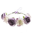 thumbnail image 2 of beishanbush Clothing Sales Heardband Women Flower Hair Garland Headband Floral Wreath Hairband Purple, 2 of 4