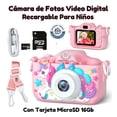 thumbnail image 1 of Cámara fotográfica digital recargable de juguete para niños, 1 of 8