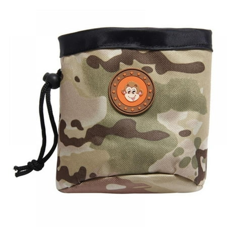 Dog Treat Pouch for Training Dog Puppy Waist Bag Built-in Poop Bag Dispenser Pet Toys Kibble Snack Storage Carrier Holder Drawstring Dog Treat Tote Reward Pocket Bait Bag