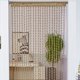 thumbnail image 4 of Cadena para puerta, cortinas de 39x79 pulgadas, panel beige, bolas suaves, flecos románticos con purpurina, divisor de habitación, decoración del hogar, boda, niñas, beige, 4 of 5