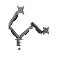 thumbnail image 3 of onn Dual Monitor Desk Mount for 13"-32" Monitors, Spring-Assisted Adjustable Arms, VESA Compatible, Holds up to 19.8 lbs, 3 of 14