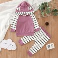 thumbnail image 5 of Sngxgn Baby Girls' Toddler 2-piece Sweatshirt and Jogger Set(Purple,70), 5 of 9