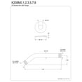 thumbnail image 2 of Kingston Brass K208M5 Trimscape 8" Shower Arm with Flange, Oil Rubbed Bronze, 2 of 2