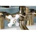thumbnail image 3 of Kingston Brass KS267PXAB Kingston Deck Mount Clawfoot Tub Faucet with Hand Shower, Antique Brass, 3 of 3