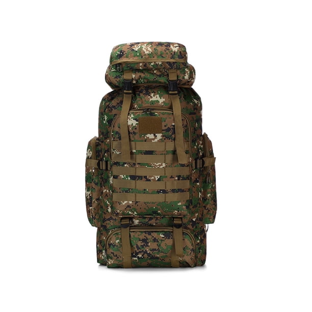 Mochilas al aire libre Capacidad de gran capacidad Senderismo impermeable Camping Mochilas Pesca Caza Caza Botella de agua para adultos Camuflaje digital AweSitey OD003511-06