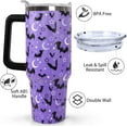 thumbnail image 3 of 40 oz Bat Coffee Mug Cup Vacuum Insulated Travel Tumbler with Handle Lid and Straw,Gothic Gifts,Halloween Accessories Stuff, 3 of 6