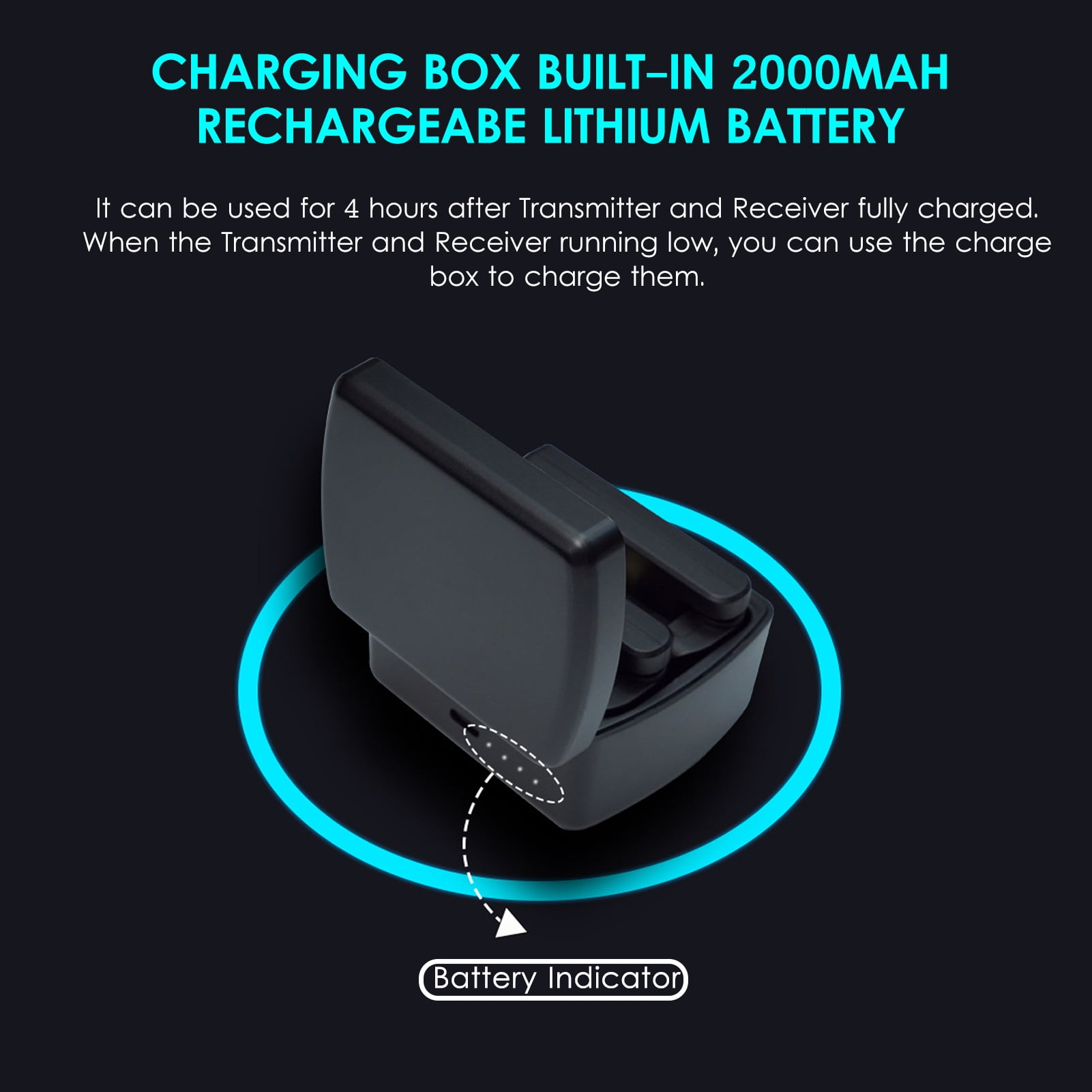 Electric Guitar Receiver Transmitter Receiver Wireless Transmit System Electric Guitar Receiver Transmitter Built in Battery with Charging Box 3.5mm 6.35mm Plug for Guitar Bass