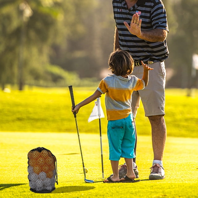 DEEPCRAFF convenient storage net bag Golf Balls Storage Bag Nylon Drawstring Design Outdoor Activities 1Set