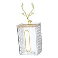 thumbnail image 4 of Wall Mounted Tissue Box Holder Tissue Dispenser Box Cover Desktop Table Facial Tissue Box Tissue Storage Box for Bedroom Night Stand Kitchen Transparent Elk, 4 of 7