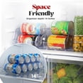 thumbnail image 5 of Utopia Kitchen Soda Can Organizer and Dispenser for Refrigerator/Pantry - Durable Can Storage Organizer Fridge & Kitchen Organization - Clear, Set of 2, 5 of 8
