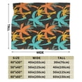 thumbnail image 3 of KLL Fleece Blanket Plush Throw Blanket Palm Trees ,Soft Fuzzy Cozy Flannel Blanket for Couch Sofa Bed.(60"x50" ), 3 of 7