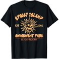 thumbnail image 1 of Spooky Island Est 20 02 Amusement Park Skull Halloween divertida camiseta, 1 of 2
