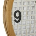 thumbnail image 4 of DecMode 24 x 24 In. White Wood Farmhouse Wall Clock, 4 of 9