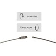 thumbnail image 4 of GFDYREE Stainless Steel Wire Keychains 1.5mm 6.3 Inches Aircraft Cable Key Ring Loops for Hanging Luggage Tags or ID Tags (25 Pack), 4 of 7