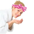thumbnail image 3 of WTXUE Headbands for Women, Hydrotherapy Headband 1 Piece Bow Hairband Women's Facial Makeup Headband Soft Coral Headband for Shower Face Wash, Hot Pink, 3 of 5