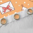 thumbnail image 4 of Manfei Cartoon Love Heart Black Out Curtains, Princess Bowknot Curtains Pack of 2 (42x63 Each), Orange Christmas Theme Bedroom Curtains, Window Curtains Bedroom Decor, 4 of 6