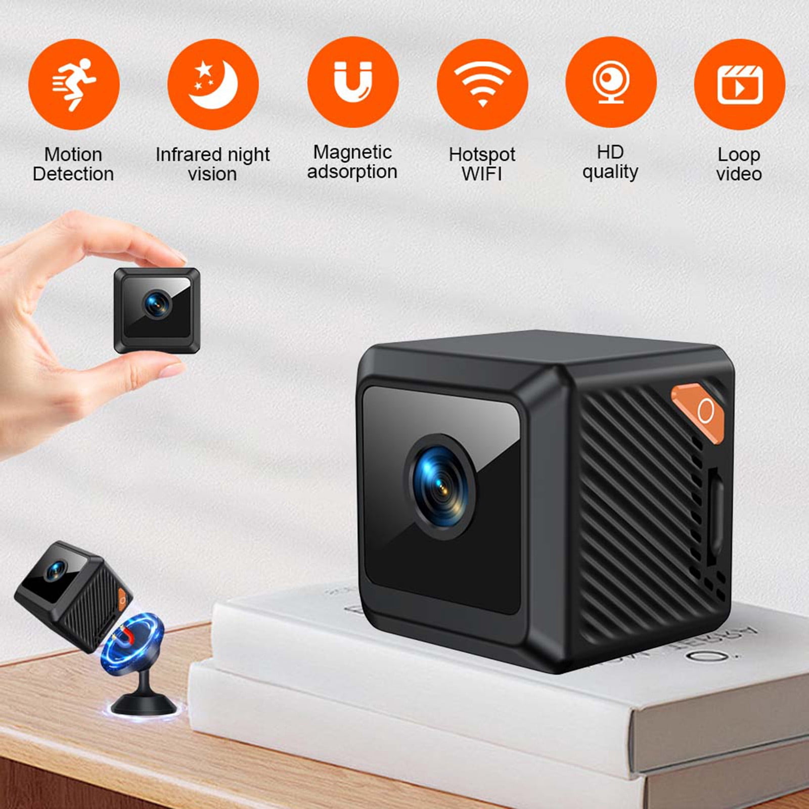 Giunmcul Tax Free Weekend Security Camera for Home Security HD Camera WiFi Wireless Small Camera Indoor with Wide Angle Remote View Motion Detection Night Vision
