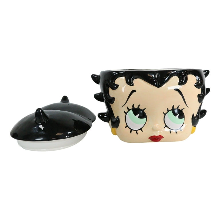 Betty Boop Vintage Ceramic Cookie Jar, Hand-Painted Collectible