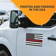 thumbnail image 3 of Magnet Me Up Thin Red Line American Flag Vinyl Magnet Decal, 5x8 In, Black, Red, and White, 3 of 7