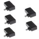 thumbnail image 2 of 5 Piezas De ángulo Micro USB 2.0 OTG Host Adapter W / USB Galaxy S3 S4 S5 Note2 Negro Hugo Adaptador OTG con alimentación USB, 2 of 10