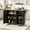 Black, variant on Frmobepts 43.3" Kitchen Island Cart Rolling Storage Cabinet Cart with Drawer & Rack,White