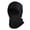 Black, variant on Winter Balaclava Face Mask Fleece Neck Warmer for Skiing Cycling Hiking, Army Green (10.2x6.3 Inches / 26x16 cm)