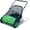 Dark green, variant on Push Lawn Sweeper 21-Inch Manual, Leaf Sweeper for Yard & Lawn with 3.5 Cu. Ft. Hopper Bag, Height-Adjustable Brushes for Driveways & Grass, Space-Saving Foldable Design