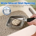 thumbnail image 4 of Stainless Steel Cat Litter Scoop, Metal Cat Litter Scoop, Kitty Metal Scooper, Sturdy Mesh Scooper, Silver, 4 of 8