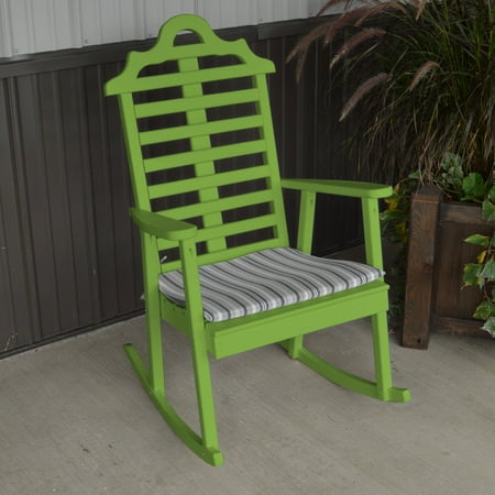 A & L Furniture Yellow Pine Marlboro Porch Rocker