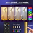 thumbnail image 3 of RGB Floor Lamp for Living Room 36W LED Standing Lamp with 3 Lights Dimmable Smart Lamp with Remote & Touch Control Colors Changing& DIY Mode Modern Tree Tall Lamp, 3 of 8