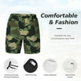 thumbnail image 4 of Kdxio Camouflage Shark Print Men'S Swim Trunks With Compression Liner 7 Inch Inseam Quick Dry Swim Shorts, 4 of 7