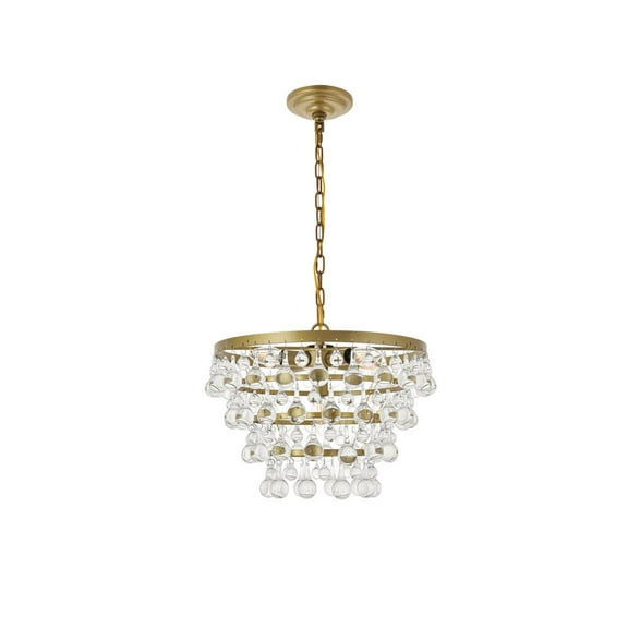 Kora 5 light Brass Pendant